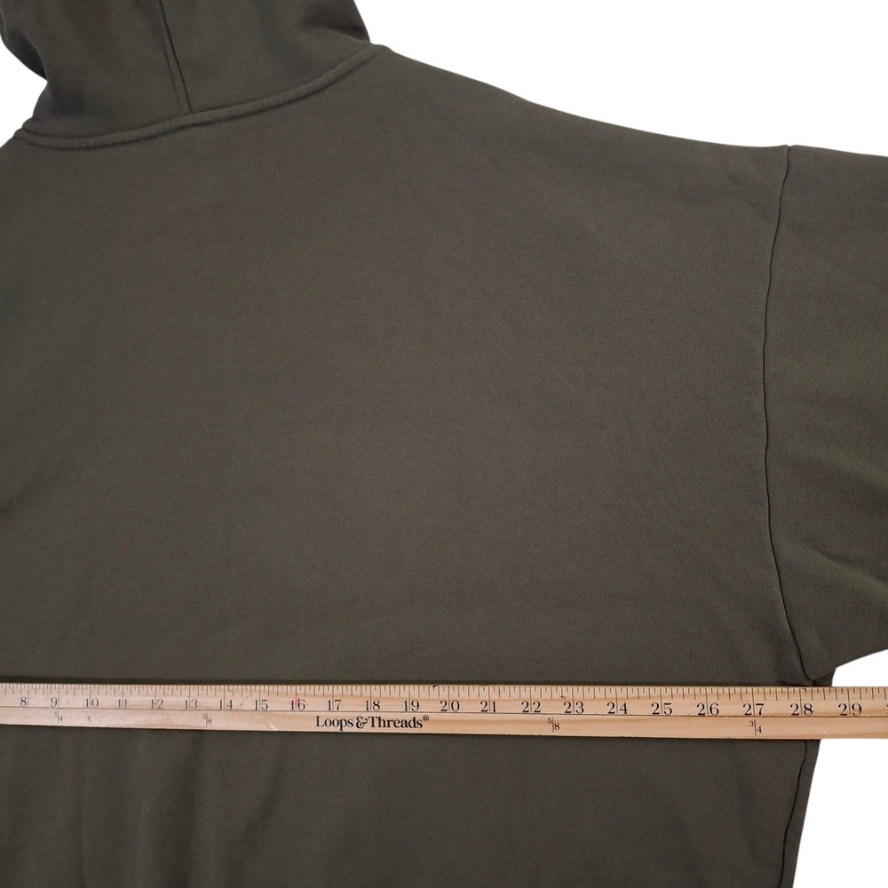 Alo Yoga Accolade Hoodie Adult XL Olive Green Oversized Fleece Sweatshirt - Picture 5 of 7